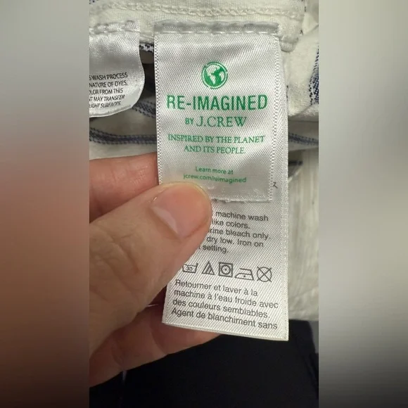 J.Crew Slim wide-leg jean in stripe- size 27 - Picture 10 of 14